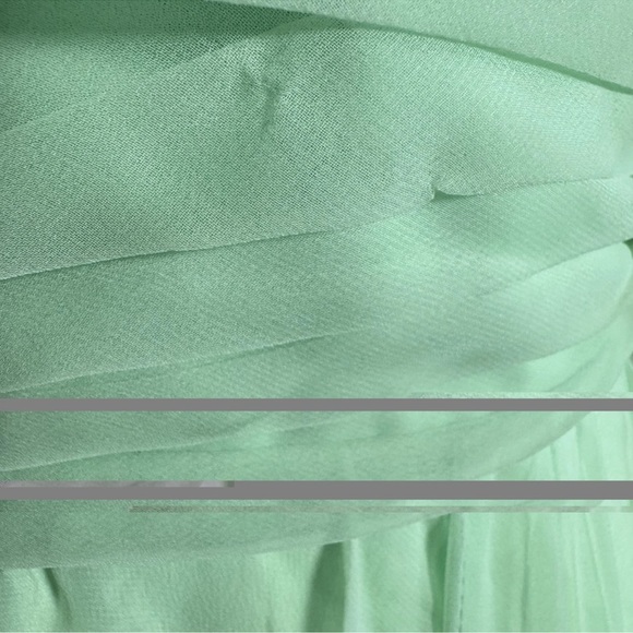 Vintage Jack Bryan Mint Green Beaded Sequin Evening Gown Dress SZ 12 Fairycore - Picture 11 of 14